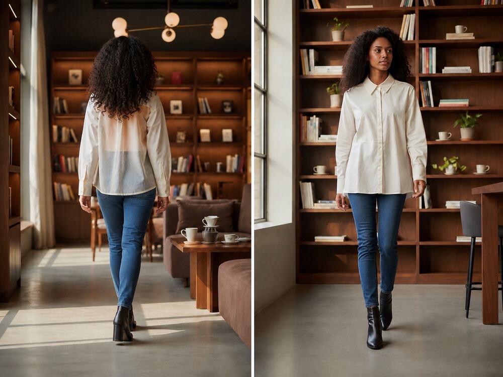 Parker Vanilla Scandi Baddie Edgy Artsy White Sheer Organza Back Long Sleeves